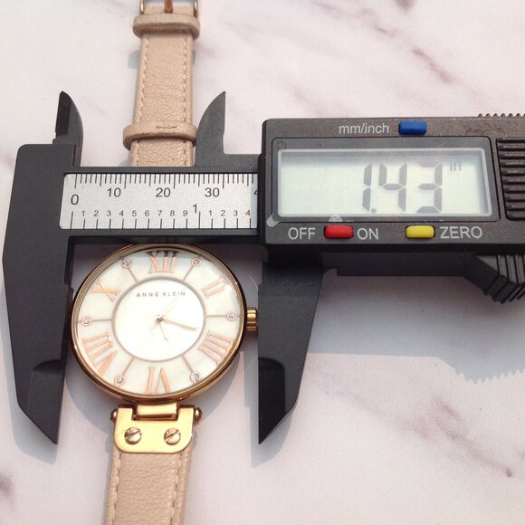 Anne Klein Quartz Wrist Watch MOP Face and Rose Gold & Arabic Numerals - Picture 9 of 12